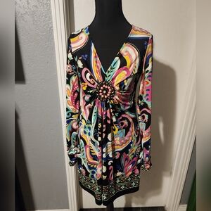 Multi Color Eci Size S Dress With Beading